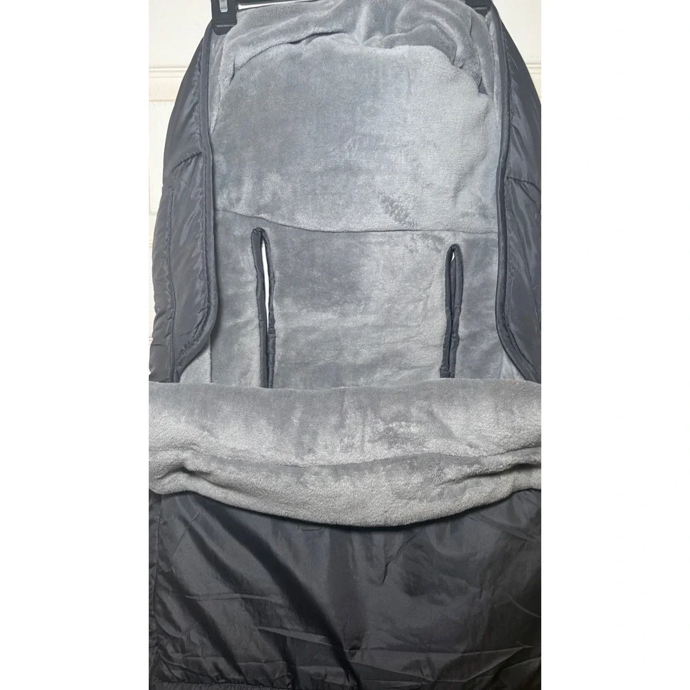 Orzbow Fleece Footmuff Gray Winter Full Zip for Infant Toddler Strollers